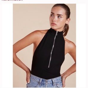 Reformation | Charlie Bodysuit in Black